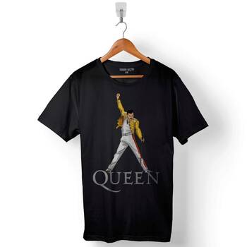 Freddie Mercury Rock Queen We Are The Champions Baskılı Tişört Unisex T-Shirt