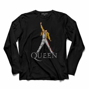 FREDDIE MERCURY ROCK QUEEN WE ARE THE CHAMPİONS UZUN KOLLU TİŞÖRT