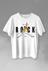 Freddie Mercury We Will Rock You Queen We Are The Champions Baskılı Tişört Unisex T-shirt - Thumbnail