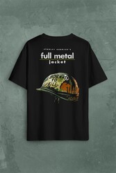 Full Metal Jacket Stanley Kubricks New Fma Sırt Ön Baskılı Oversize Tişört Unisex T-Shirt - Thumbnail