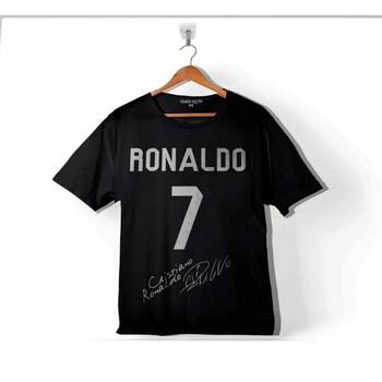 Futbol Cristiano Ronaldo Altın Top Gol Kralı Baskılı Tişört Çocuk T-shirt