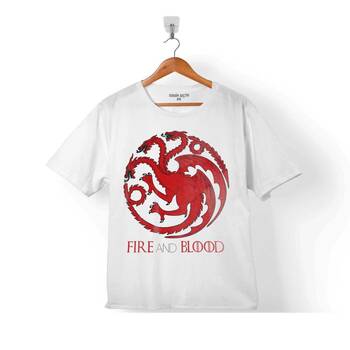 GAME OF THRONES FIRE AND BLOOD HOUSE TARGARYEN ÇOCUK TİŞÖRT