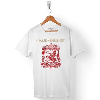 GAME OF THRONES FIRE AND BLOOD HOUSE TARGARYEN ERKEK TİŞÖRT