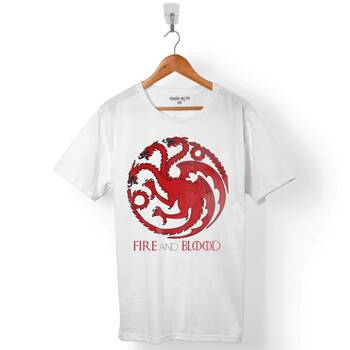 GAME OF THRONES FIRE AND BLOOD HOUSE TARGARYEN ERKEK TİŞÖRT