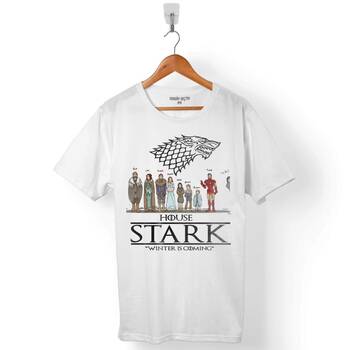 GAME OF THRONES HOUSE STARK WINTER IS COMING ERKEK TİŞÖRT