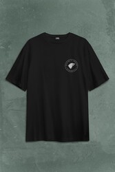 Game Of Thrones Logo Sırt Ön Baskılı Oversize Tişört Unisex T-Shirt - Thumbnail