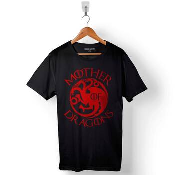 Game Of Thrones Mother Of Dragons Baskılı Tişört Unisex T-Shirt