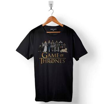 Game Of Thrones Stark Anime Wolf Kurt Baskılı Tişört Unisex T-Shirt