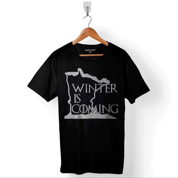 Game Of Thrones Winter Is Coming Baskılı Tişört Unisex T-Shirt