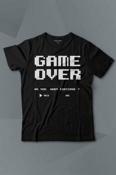 Game Over Atari Retro Pixel Oyun Baskılı Tişört Çocuk T-shirt