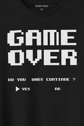 Game Over Atari Retro Pixel Oyun Baskılı Tişört Unisex T-Shirt - Thumbnail