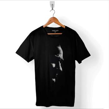 Gazi Mustafa Kemal Atatürk 10 Kasım Fikirler Ölmez Baskılı Tişört Unisex T-Shirt