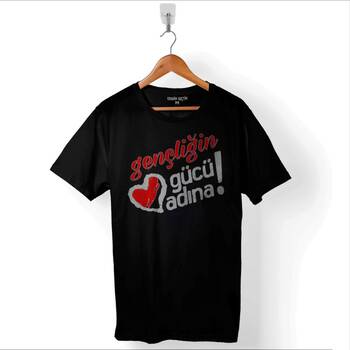 Gençliğin Gücü Adına Tgf Toplum Gönüllüleri Baskılı Tişört Unisex T-Shirt