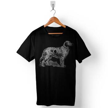 German Huntung Dog Setter Av Köpeği Baskılı Tişört Unisex T-Shirt