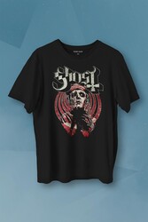 Ghost BC Tobias Forge Music Müzik Rock Gotik Baskılı Tişört Unisex T-shirt - Thumbnail