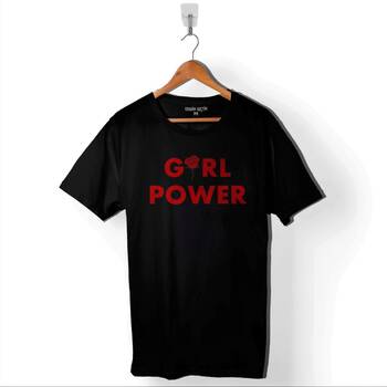 Gırl Power Kızın Gücü Feminist Af Feminizm Baskılı Tişört Unisex T-Shirt