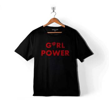 GIRL POWER KIZIN GÜCÜ FEMINIST AF FEMİNİZM ÇOCUK TİŞÖRT