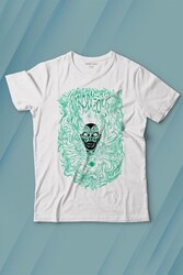 Girl Skull Kız Kadın Yaratık Vampir Baskılı Tişört Çocuk T-shirt - Thumbnail