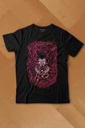 Girl Skull Kız Kadın Yaratık Vampir Baskılı Tişört Çocuk T-shirt - Thumbnail