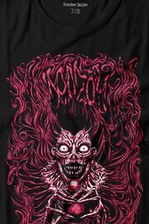 Girl Skull Kız Kadın Yaratık Vampir Baskılı Tişört Çocuk T-shirt - Thumbnail