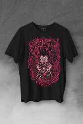 Girl Skull Kız Kadın Yaratık Vampir Baskılı Tişört Unisex T-Shirt - Thumbnail