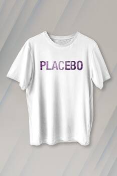 Glitch Placebo Music Molko Rock Müzik Baskılı Unisex Beyaz T-shirt