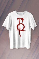 God Of War 4 Balta Oyun Gamer Gow Baskılı Tişört Unisex T-shirt - Thumbnail