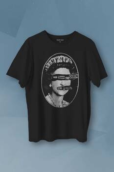 God Save The Queen Sex Pistols Elizabeth Baskılı Tişört Unisex T-shirt