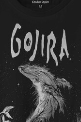 Gojira Balıklar Köpek Balığı Music Baskılı Tişört Unisex T-shirt - Thumbnail