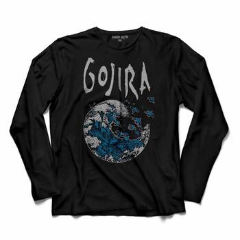 GOJIRA PROGRESIF METAL LOGO METALLICA 2 UZUN KOLLU TİŞÖRT