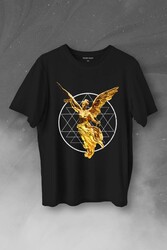 Golden Angel Altın Statue Heykel Urban Streetwear Baskılı Tişört Unisex T-Shirt - Thumbnail