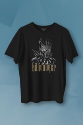 Golden Jaguar Black Panther Film Baskılı Tişört Unisex T-shirt - Thumbnail