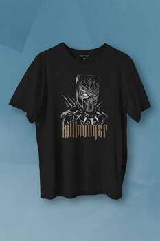 Golden Jaguar Black Panther Film Baskılı Tişört Unisex T-shirt