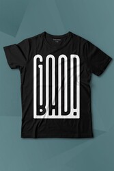 Good Bad Yazı Tipografi Baskılı Tişört Çocuk T-shirt - Thumbnail