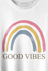 Good Vibes Gökkuşağı Rainbow Cisniyet Eşitlik Özgürlüğü Baskılı Tişört Unisex T-shirt - Thumbnail