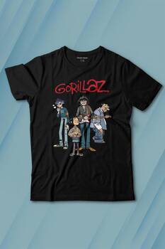 Gorillaz 2D Rock Band Blur Damon Albarn Feel Good Baskılı Tişört Çocuk T-shirt