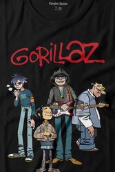 Gorillaz 2D Rock Band Blur Damon Albarn Feel Good Baskılı Tişört Çocuk T-shirt - Thumbnail