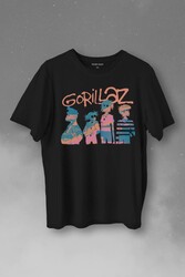 Gorillaz 2D Rock Blur Damon Albarn Feel Good Urban Baskılı Tişört Unisex T-Shirt - Thumbnail