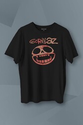 Gorillaz Rock Music Müzik Baskılı Tişört Unisex T-Shirt - Thumbnail