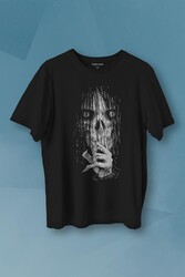 Gotik Hayalet Dark Halloween Gothic Baskılı Tişört Unisex T-shirt - Thumbnail