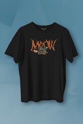 Gotik Meow Boomber Baskılı Tişört Unisex T-shirt - Thumbnail