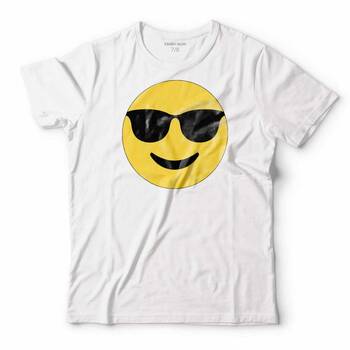 GÖZLÜK EMOJİ ICON SMILE GLASES ÇOCUK TİŞÖRT