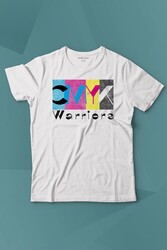 Grafiker Cmyk Savaşçısı Warrior Tasarımcı Baskılı Tişört Çocuk T-shirt - Thumbnail