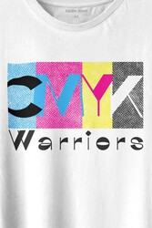 Grafiker Cmyk Savaşçısı Warrior Tasarımcı Baskılı Tişört Unisex T-shirt - Thumbnail