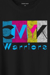 Grafiker Cmyk Savaşçısı Warrior Tasarımcı Baskılı Tişört Unisex T-Shirt - Thumbnail