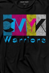 Grafiker Cmyk Savaşçısı Warrior Tasarımcı Uzun Kollu Tişört Baskılı T-Shirt - Thumbnail