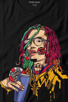 Gucci Gang Amerika Rap Hip Hop Baskılı Tişört Çocuk T-shirt