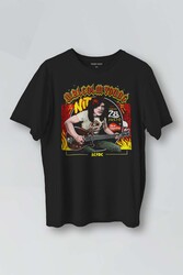 Guitar Malcolm Young AC/DC Gitar Hard Rock Music Baskılı Unisex Tişört - Thumbnail