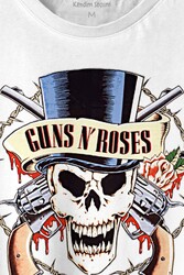 Guns N Roses And Rock Music Baskılı Tişört Unisex T-shirt - Thumbnail