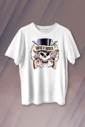 Guns N Roses And Rock Music Baskılı Tişört Unisex T-shirt - Thumbnail